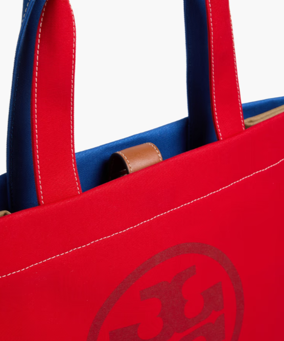 TORY BURCH Ella color-block canvas tote