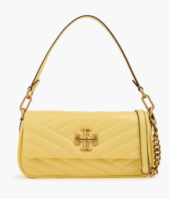 TORY BURCH Quilted patent-leather shoulder bag