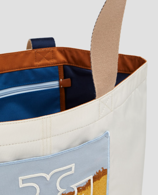 TORY SPORT Appliquéd shell tote