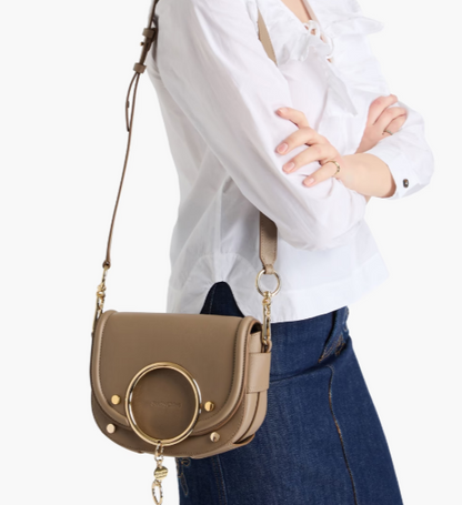 SEE BY CHLOÉ Mara pebbled-leather cross-body bag