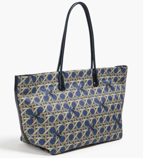 TORY BURCH Printed twill tote