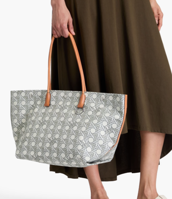 TORY BURCH Printed twill tote