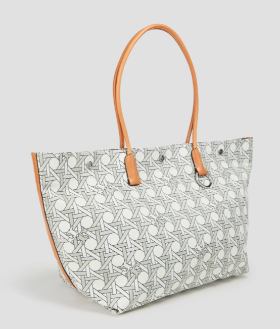 TORY BURCH Printed twill tote