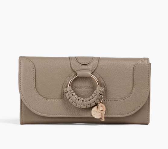 SEE BY CHLOÉ Hana embellished textured-leather wallet