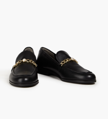 STUART WEITZMAN Owen embellished leather loafers