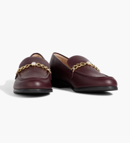 STUART WEITZMAN Owen embellished leather loafers