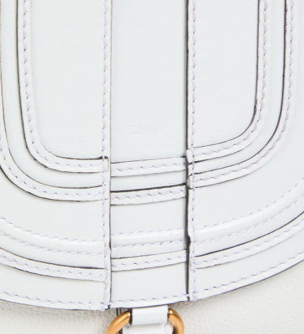 CHLOÉ Marcie smooth and textured-leather shoulder bag