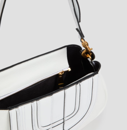 CHLOÉ Marcie smooth and textured-leather shoulder bag