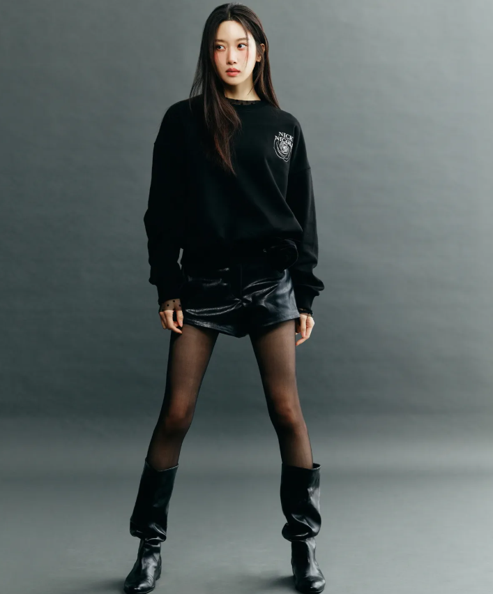 韓國 Nick Nicole MINI VOLUME NICOLE ROSE SWEATSHIRT【NN039】