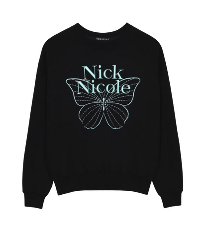 韓國 Nick Nicole VOLUME BUTTERFLY SIGNATURE SWEATSHIRT【NN042】