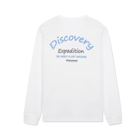 韓國 Discovery Calligraphy typography long sleeve T-shirt【DY152】