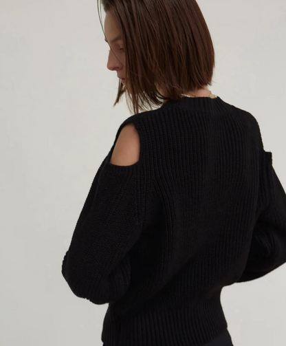 韓國 Nick Nicole SHOULDER CUT OUT KNIT【NN053】