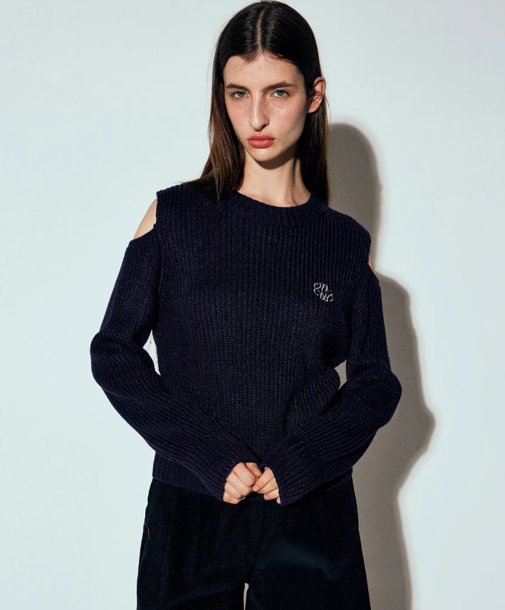 韓國 Nick Nicole SHOULDER CUT OUT KNIT【NN053】