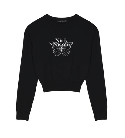 韓國 Nick Nicole MINI BUTTERFLY SIGNATURE SLEEVE KNIT【NN084】