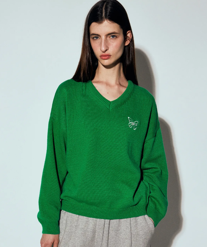 韓國 Nick Nicole BUTTERFLY SIGNATURE PULLOVER KNIT【NN068】