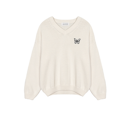 韓國 Nick Nicole BUTTERFLY SIGNATURE PULLOVER KNIT【NN068】