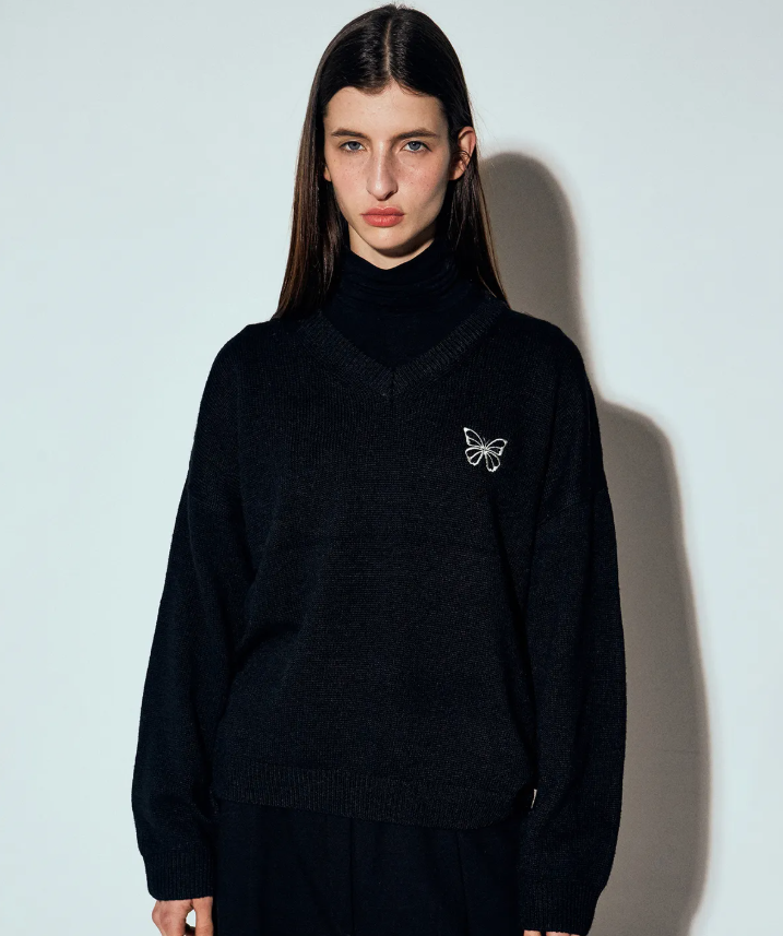 韓國 Nick Nicole BUTTERFLY SIGNATURE PULLOVER KNIT【NN068】