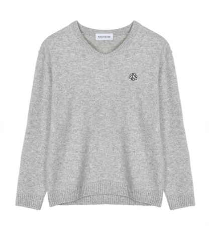 韓國 Nick Nicole CLASSICAL SOFT V SWEATER【NN067】