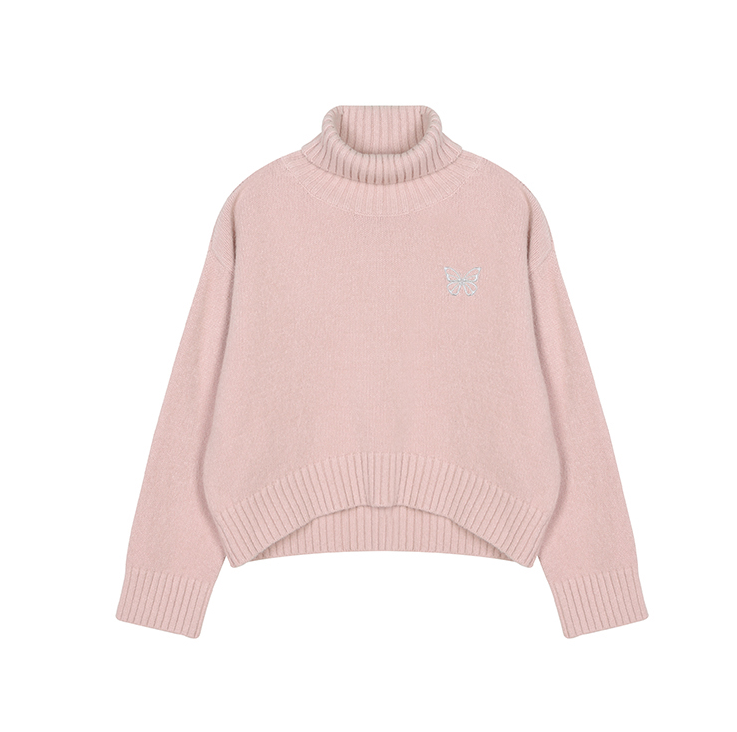 韓國 Nick Nicole TURTLENECK BUTTERFLY SWEATER【NN062】