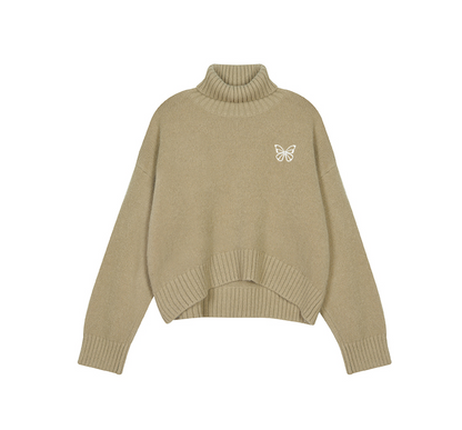 韓國 Nick Nicole TURTLENECK BUTTERFLY SWEATER【NN062】