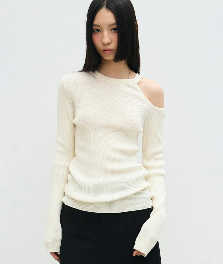 韓國 Nick Nicole CUT OUT BUTTERFLY KNIT【NN056】