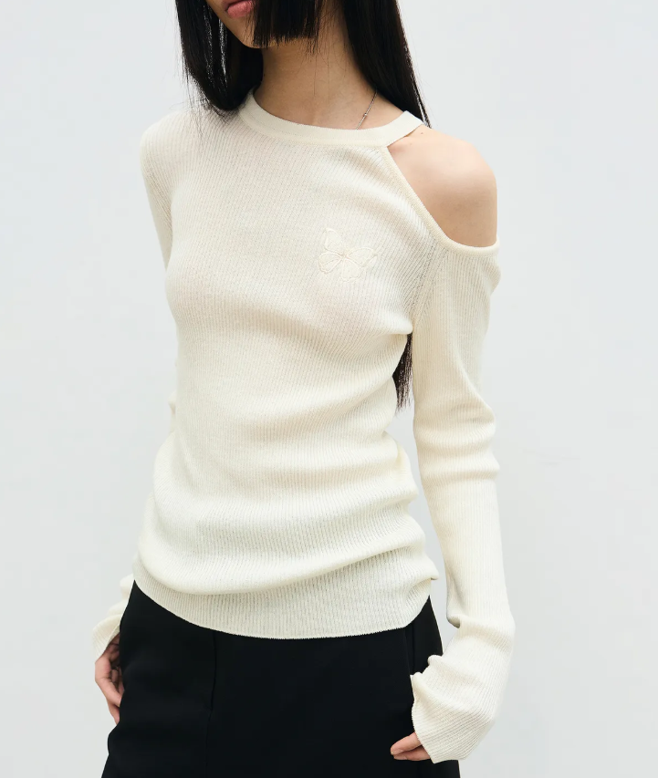 韓國 Nick Nicole CUT OUT BUTTERFLY KNIT【NN056】