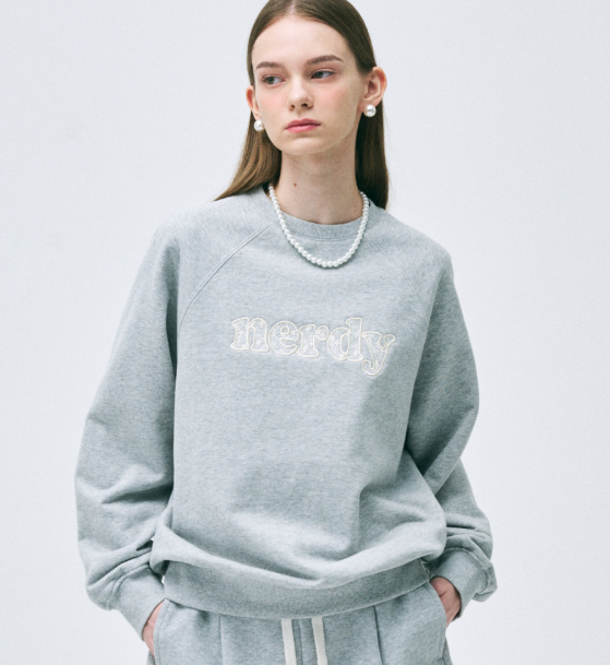 韓國 Nerdy Lace Applique Sweatshirt【NY008】