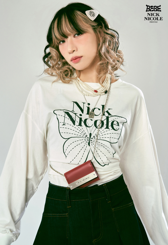 韓國 Nick Nicole BUTTERFLY SIGNATURE LS TOP【NN135】