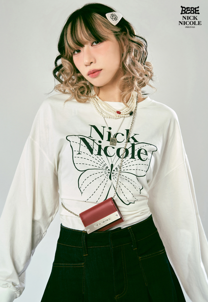 韓國 Nick Nicole BUTTERFLY SIGNATURE LS TOP【NN135】