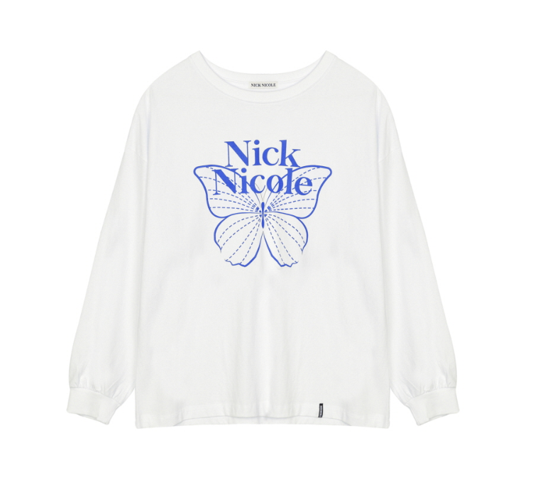 韓國 Nick Nicole BUTTERFLY SIGNATURE LS TOP【NN135】