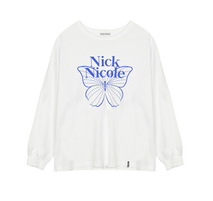 韓國 Nick Nicole BUTTERFLY SIGNATURE LS TOP【NN135】