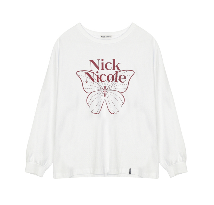 韓國 Nick Nicole BUTTERFLY SIGNATURE LS TOP【NN135】