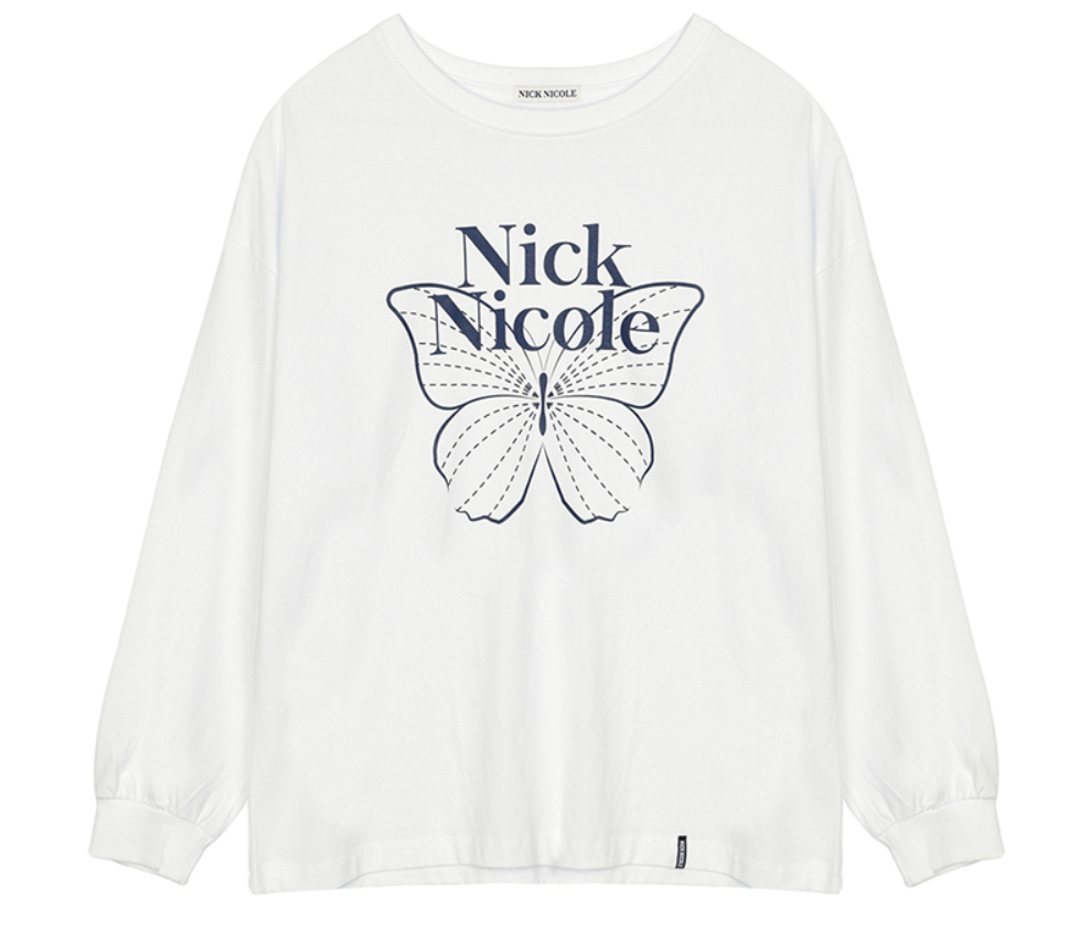 韓國 Nick Nicole BUTTERFLY SIGNATURE LS TOP【NN135】