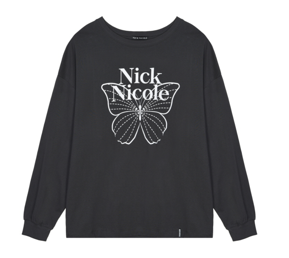 韓國 Nick Nicole BUTTERFLY SIGNATURE LS TOP【NN135】