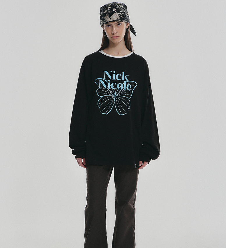 韓國 Nick Nicole BUTTERFLY SIGNATURE LS TOP【NN135】