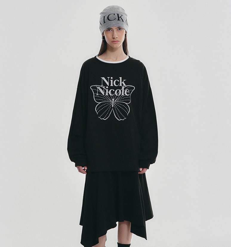 韓國 Nick Nicole BUTTERFLY SIGNATURE LS TOP【NN135】