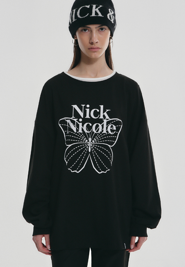 韓國 Nick Nicole BUTTERFLY SIGNATURE LS TOP【NN135】