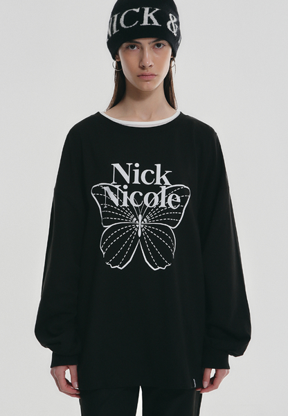 韓國 Nick Nicole BUTTERFLY SIGNATURE LS TOP【NN135】