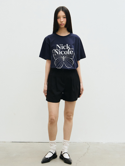 韓國 Nick Nicole BIG BUTTERFLY SLEEVE TOP (長款)【NN136】