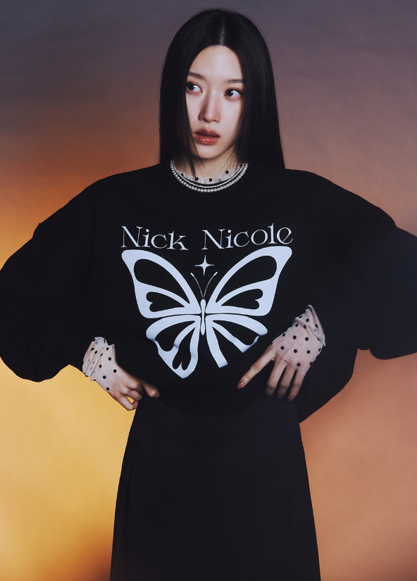 韓國 Nick Nicole BUTTERFLY TWINKLE SWEATSHIRT【NN137】