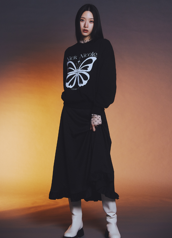 韓國 Nick Nicole BUTTERFLY TWINKLE SWEATSHIRT【NN137】