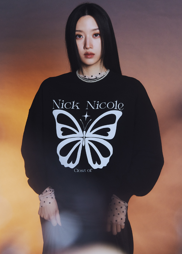 韓國 Nick Nicole BUTTERFLY TWINKLE SWEATSHIRT【NN137】