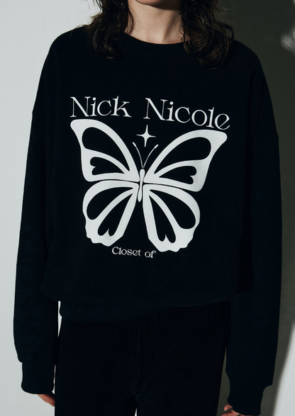 韓國 Nick Nicole BUTTERFLY TWINKLE SWEATSHIRT【NN137】