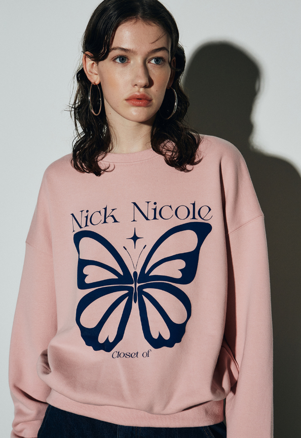 韓國 Nick Nicole BUTTERFLY TWINKLE SWEATSHIRT【NN137】