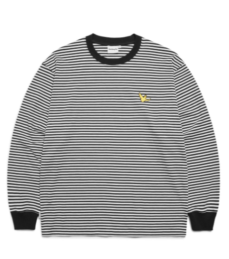 韓國 Mark Gonzales ANGEL WAPPEN STRIPE L/S T-SHIRT【MG122】