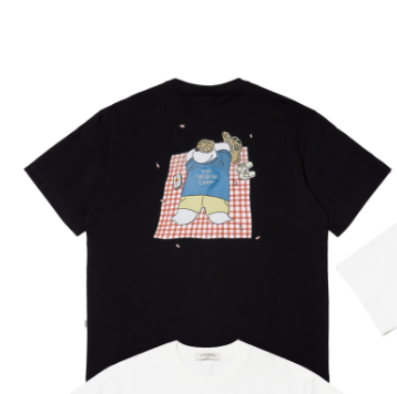 韓國 Nordisk Picnic Cartoon Polar Bear Short Sleeve T-Shirt【NK002】