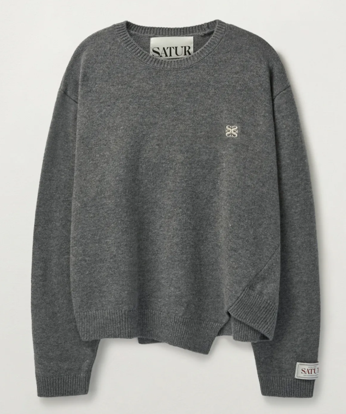 韓國 Satur (W) Dublin Unbalanced Cashmere Blend Knit【SA030】