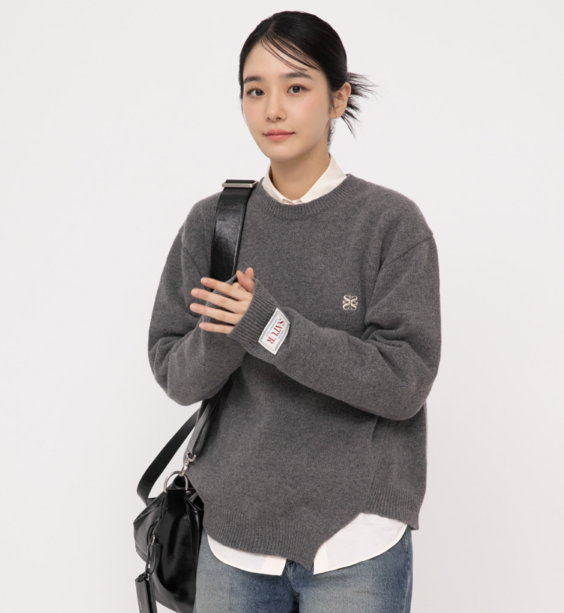 韓國 Satur (W) Dublin Unbalanced Cashmere Blend Knit【SA030】