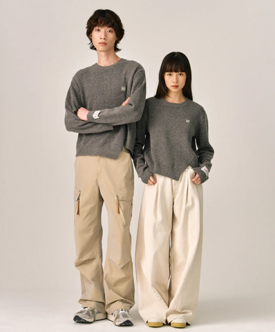 韓國 Satur Dublin Unbalanced Cashmere Blend Knit【SR031】