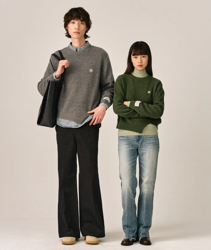 韓國 Satur Dublin Unbalanced Cashmere Blend Knit【SA031】